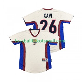 Fußballtrikots FC Barcelona XAVI 26 1999 Retro 1998 Kurzarm Auswärts-trikot kaufen